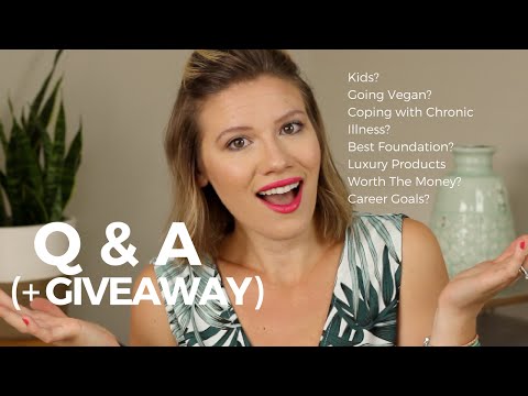 Q&A & Giveaway! (Having Kids, Coping with Chronic Illness & Beauty)