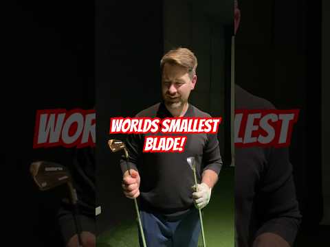 WORLDS Smallest blade iron! Not what you think?#golf #viral #like #subscribe #share #fyp #trending