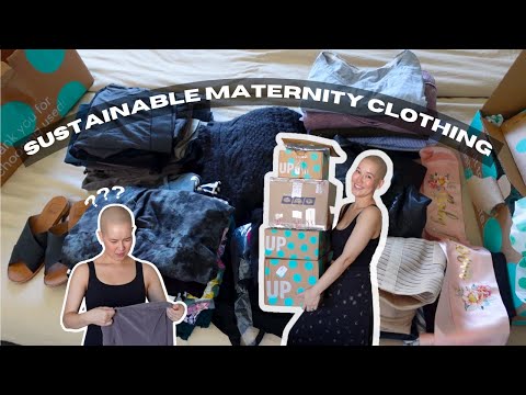 My Sustainable Maternity Wardrobe Haul - thrifted, hand-me-downs, & eco brands