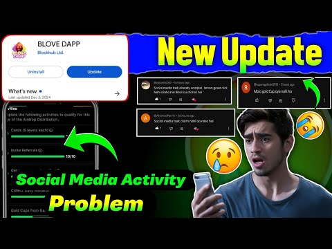 Blove Dapp New Update Today | $400 Airdrop Task Claim | Social Media Claim Problem | Blove Dapp