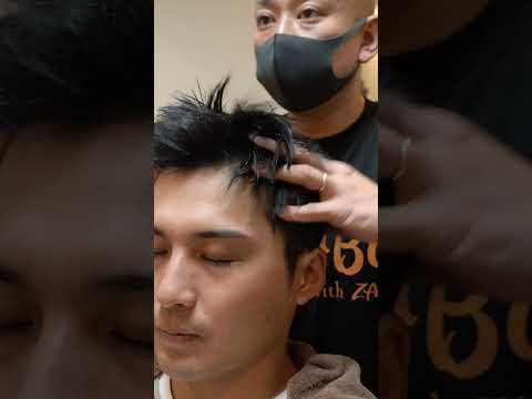 ご利益のある理髪店でのシャンプー、マッサージ、シェービング #asmr #barber #barbershop