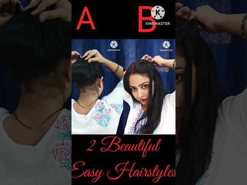 2 BEAUTIFUL HAIRSTYLES ♥️#hairstyles #shorts #trending #vairalvideo #hair #youtubeshorts