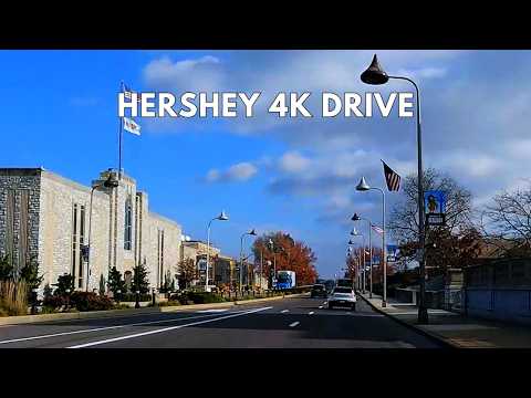 Hershey, Pennsylvania: 4K Driving Tour of Chocolate Town USA