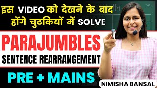 Most important Parajumbles | Sentence Rearrangement | Tricks and Strategies | Bank | Nimisha Bansal