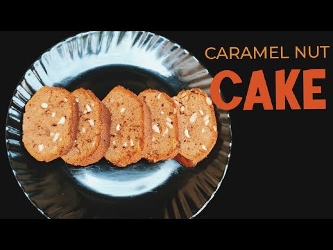 New Year Special Caramel Nut Cake / Easy cake / RuchiKoottuSpecial