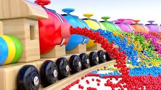 Learn Colors with PACMAN VS SchoolBus and Farm Magic Slide and Surprise Toy Street Vehicle for Kids