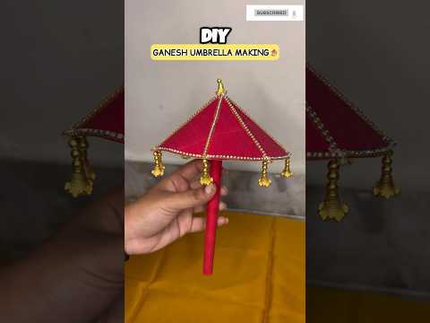 Ganesh Umbrella Making With Wedding Card#ganpati #youtube #shorts #video #youtubeshorts #shortvideo