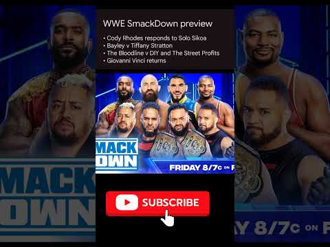 WWE SmackDown preview #romanreigns #wwesmackdown