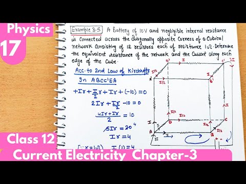 17) Example 3.5, Current Electricity| Chapter-3 Class12 Physics| Numericals on Kirchhoff's law