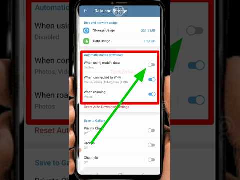 How to stop auto download in telegram | stop auto save photo video in Telegram #shorts