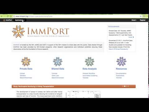 ImmPort Private Data - Overview