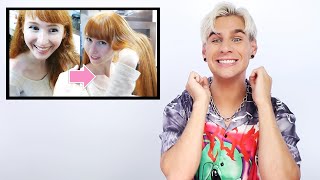 Hairdresser Reacts To Japanese Permanent Hair Straightening