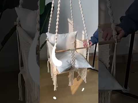 ✨Cotton Rope Weave Macrame Hanging Swing Chair #relaxlife #hammock #giftideas