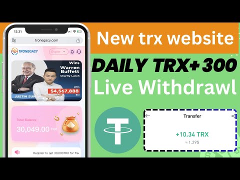 TRONEGACY TRX Mining site | for beginner’s and professional | 100% guaranteed trx website