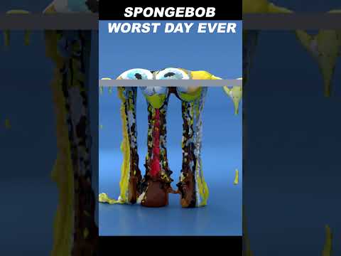 SpongeBob Fail Animations V3 - WORST DAY EVER #Shorts