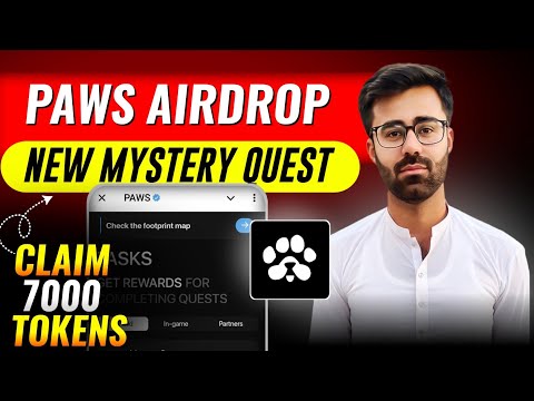 How To Complete Paws Mystery Quest || Paws Airdrop Listing & Withdraw Update