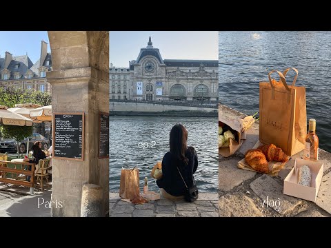 sub vlog｜フランス,パリ旅行 ep.2🇫🇷 初めてのヨーロッパ3泊5日🥐セーヌ川ピクニック,海外旅行