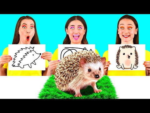 Who Draws it Better Take The Prize Challenge | Funny Food Hacks by PaRaRa Challenge