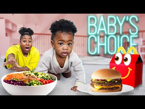 MY BABY CHOOSES WHAT I EAT FOR 24 HOURS