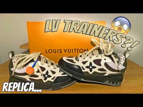 I BOUGHT $100 *LOUIS VUTTION* TRAINERS... #sneakers #replica #dhgate