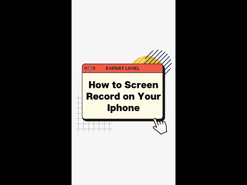 HOW TO SCREEN RECORD ON IPHONE