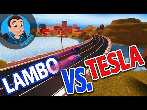 It's Lambo Vs. Tesla in Roblox Jailbreak!! Loomy Plays and I are Mythbusting in Roblox Jail Break