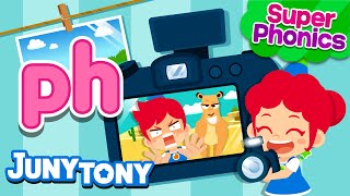 ⭐Super Phonics | ph Song | Photographers Love Photos 📸💚 | Phonics Song for Kids | JunyTony