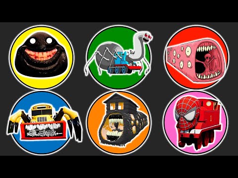 Spin Wheel Pou, Thomas Lipan, Train Eater, School Bus Eater, House Head Eater, Kereta Spiderman