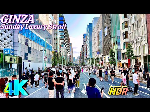 Ginza Tokyo • 4K Japan Walk | A Relaxing Stroll Through Ginza 🌟