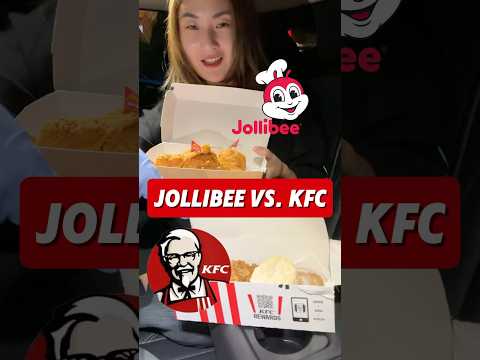 Jollibee Vs. KFC #jollibee # #food  #shoshould uld