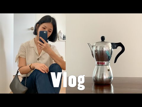 Vlog. Vintage Moka Pot La 'Signora'⏳| How to Season a Moka Pot | Market Lane Coffee Bean | doo daily