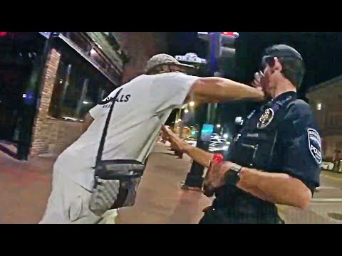 Angry Man Walks Up to Burlington Officer and Slaps Him in the Face