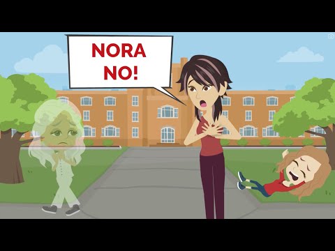 Nora is a GHOST | Easy English conversation practice | Nora English