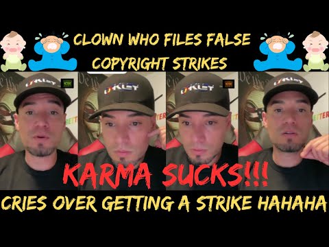 Frauditor Faces Own Medicine: Cries Over False Copyright Strike HAHAHA