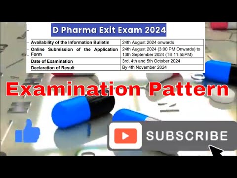 D Pharma EXIT Exam Latest News |D Pharmacy Exit Exam |  Examination pattern | NBEMS | DPEE