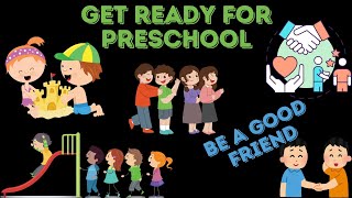 Get Ready For Preschool and Learn Social Skills for Kids #preschool