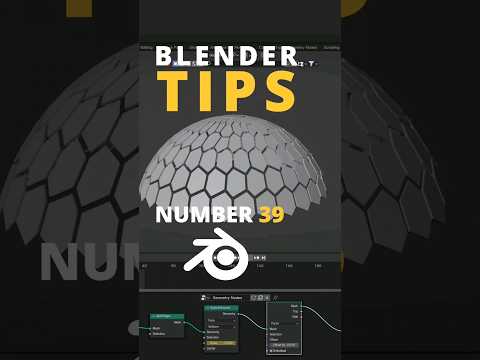 Blender Tips 39 Object to Hexagon ✔️ #blender #blendertutorial #blender3d