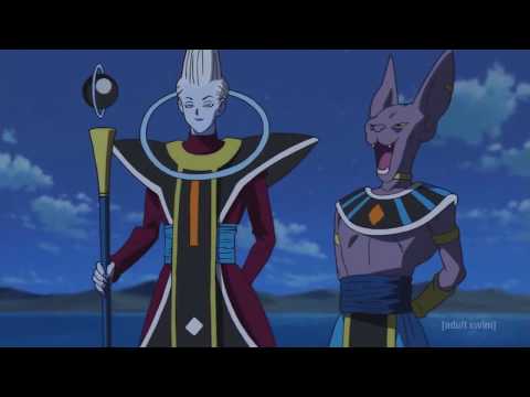 Beerus blows away Seadra's power of destruction to save goku