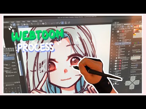 WEBTOON drawing process (5) | CLIP STUDIO PAINT timelapse ♡