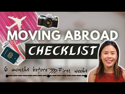 MOVING ABROAD CHECKLIST: move without stress!