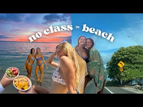 when we don't have class, we go to the beach - vlogmas day 1