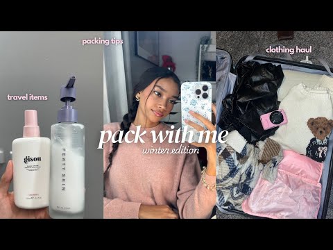 PACK + PREP WITH ME | winter clothes, travel items etc *vlogmas day 15*