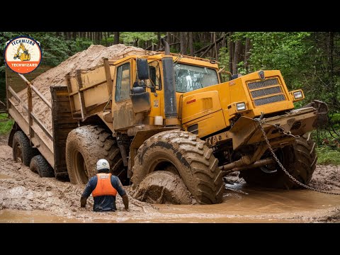 Extreme Logging Truck Challenges: Dangerous Roads and Jaw-Dropping Rescues! #65