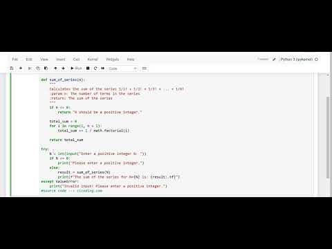 Day 54: Python Program to Find Sum of Series 1/1!+1/2!+1/3!....1/N!