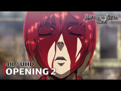 Attack on Titan - Opening 2 【Jiyuu no Tsubasa】 4K / UHD Creditless | CC