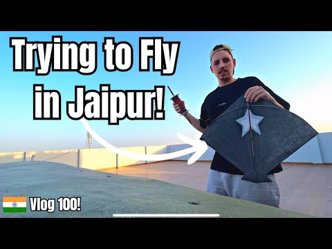 Foreigner Flying Kites in India (trying 😂) | India Vlog 100