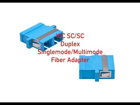 ICC SC/SC Duplex Singlemode/Multimode Fiber Adapter  P#ICFOA8SM02