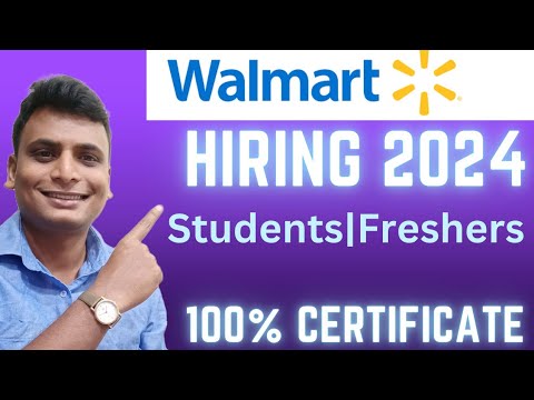 *12LPA* Hiring Internship - Walmart Official Hiring 2024 2025 2026 batch | 100% Certificate Free