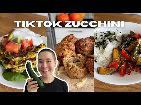 Can these VEGAN ZUCCHINI TIKTOK RECIPES make me like zucchini? | What to make with zucchini easy