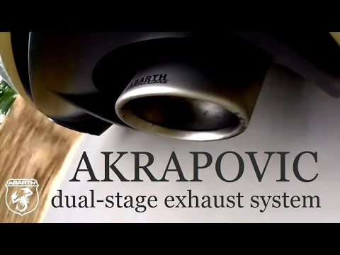 アバルト695 アクラポビッチ・エキゾースト 排気音 マフラー音 Akrapovic Exhaust Sound ABARTH695 biposto